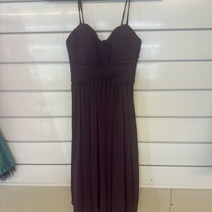 Bari Jay Strapless Dark Purple Dress